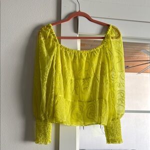 Elegant Yellow Women's Top